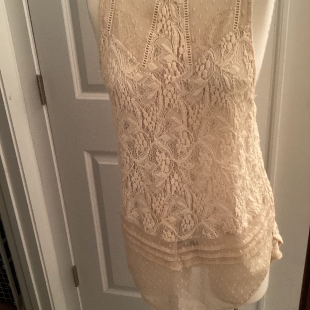 Free People Lace Sleeveless Top